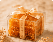 Raw honeycomb pieces